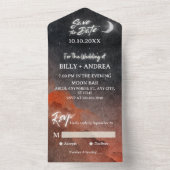 Hochzeitsfeier All In One Einladung (Innen Boden)