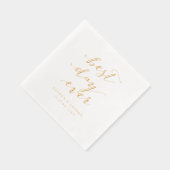 Hochzeitsfeier am besten am Tag Servietten Mit Folie (Rechts)