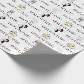 Hochzeitsfeier am besten Tag Geschenkpapier (Ecke)