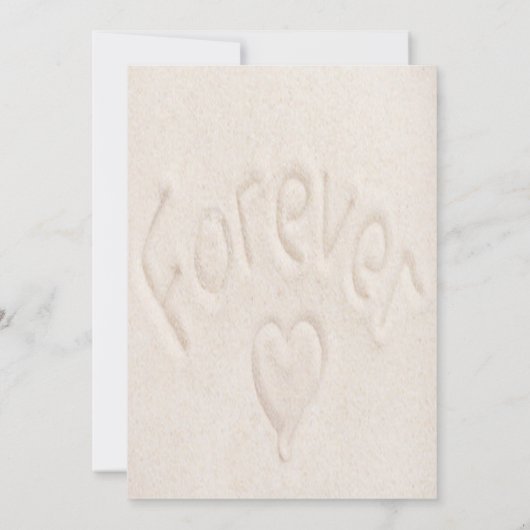 Hochzeitsfeier am Blue Ocean Einladung (Rückseite)