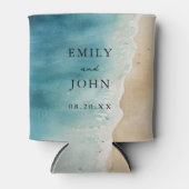 Hochzeitsfeier am Blue Ocean Sand Beach Dosenkühler (Vorderseite)