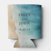 Hochzeitsfeier am Blue Ocean Sand Beach Dosenkühler (Rückseite)