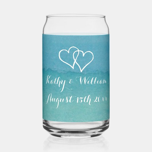 Hochzeitsfeier am Blue Ocean Seefeld Dosenglas (Rückseite)