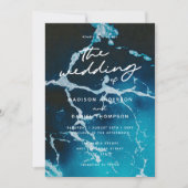 Hochzeitsfeier am Meer Einladung (Vorderseite)