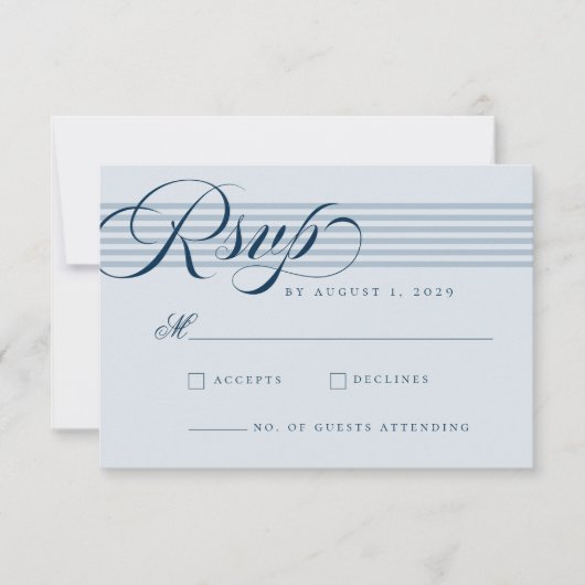 Hochzeitsfeier am Meer RSVP Karte (Vorderseite)