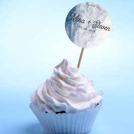 Hochzeitsfeier am Meer Runder Aufkleber