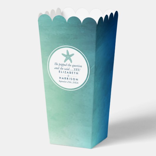 Hochzeitsfeier am Meeresfrüchtestrand Geschenkschachtel (Vorderseite)