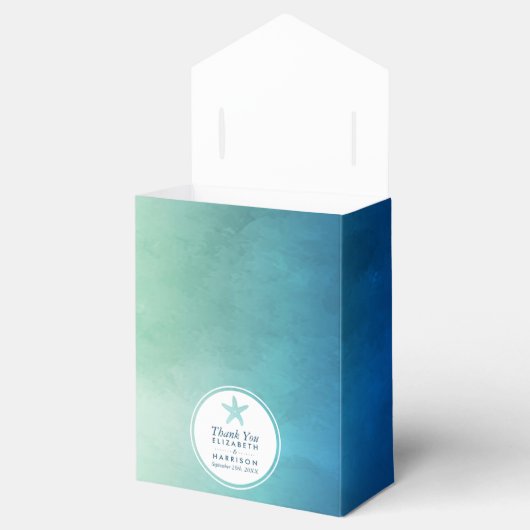 Hochzeitsfeier am Meeresfrüchtestrand Geschenkschachtel (Geöffnet)