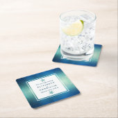 Hochzeitsfeier am Meeresfrüchtestrand Rechteckiger Pappuntersetzer (Vor Ort)