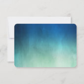 Hochzeitsfeier am Meeresfrüchtestrand RSVP Karte (Rückseite)