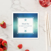 Hochzeitsfeier am Meeresfrüchtestrand Serviette (Beispiel)