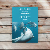 Hochzeitsfeier am Meeresstrand von Navy Underwater Save The Date