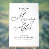 Hochzeitsfeier am Morgen nach Begrüßung Acrylschild (Neutral)