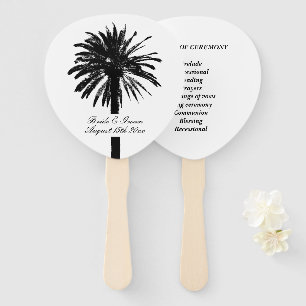 Hochzeitsfeier am Strand der Schwarzen Palme Fächer
