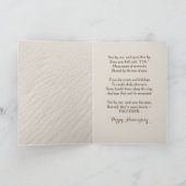 Hochzeitsfeier am Strand Karte (Innenseite)