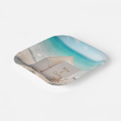 Hochzeitsfeier am Strand mit Starfish Pappteller (Gewinkelt)