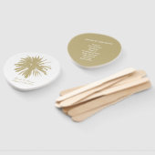 Hochzeitsfeier am Strand von Beige Palmen Fächer (Non-assembled)