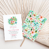 Hochzeitsfeier am tropischen Strand Einladung