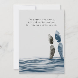 Hochzeitsfeier am Ufer des Blue Ocean Einladung