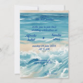 Hochzeitsfeier am Ufer Einladung (Vorderseite)