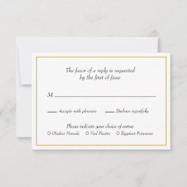 Hochzeitsfeier an der Goldküste RSVP Karte