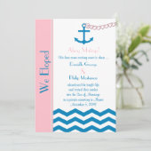 Hochzeitsfeier Ankündigung Einladung (Stehend Vorderseite)