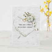 Hochzeitsfeier auf Birch Karte (Gelbe Blume)