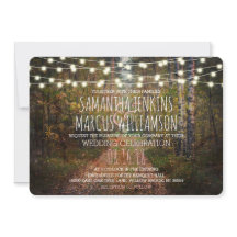 Hochzeitsfeier auf dem verzauberten Waldweg