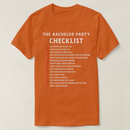 Hochzeitsfeier Bachelor Party Geschenk 4 T-Shirt (Design vorne)