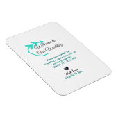 Hochzeitsfeier Begrüßungsreise Magnet (Rechte Seite)