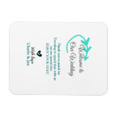 Hochzeitsfeier Begrüßungsreise Magnet (Horizontal)