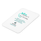 Hochzeitsfeier Begrüßungsreise Magnet (Linke Seite)