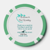 Hochzeitsfeier Begrüßungsreise Pokerchips (Rückseite)