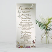 Hochzeitsfeier Blume Colorful Garden Programm (Stehend Vorderseite)