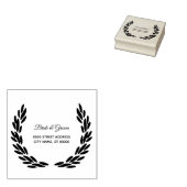 Hochzeitsfeier Blume Muster rustikal Gummistempel (Stempel)