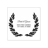 Hochzeitsfeier Blume Muster rustikal Gummistempel (Prägung)