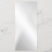 Hochzeitsfeier Blumenrosa Lila Silberfest Menükarte (Rückseite)