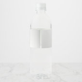Hochzeitsfeier Bunte Blume Elegante Moderne Wasserflaschenetikett (Rückseite)