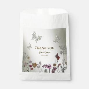 Hochzeitsfeier Bunte Blume Garten Schmetterlinge Geschenktütchen