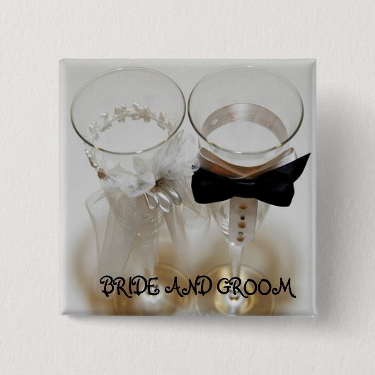Hochzeitsfeier Button (Vorderseite)