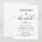 Hochzeitsfeier dank Brunch Einladung (Vorne/Hinten)