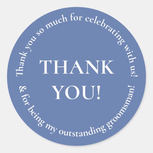 Hochzeitsfeier Danke Gastgeschenk Hochzeit Sticker (Vorderseite)