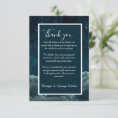 Hochzeitsfeier Dankeskarte (Stehend Vorderseite)