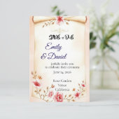 Hochzeitsfeier-Dekoration Save The Date (Stehend Vorderseite)