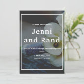 Hochzeitsfeier der Calla Lily Einladung (Stehend Vorderseite)