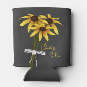 Hochzeitsfeier der Wildblume Black Mit Augen Susan Dosenkühler (Rückseite)