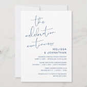 Hochzeitsfeier, die Feier geht weiter Einladung (Vorderseite)