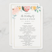 Hochzeitsfeier Doppelsiebenblütenprogramm Programm (Vorne/Hinten)