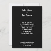 Hochzeitsfeier Einladung (Rückseite)