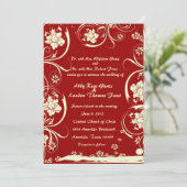 Hochzeitsfeier Einladung (Stehend Vorderseite)